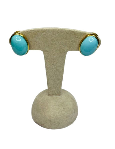 Boucles d'oreilles Paire de clip d'oreilles, or jaune, vers 1950 58 Facettes