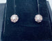 Paire de boucles d’oreilles or blanc et diamants