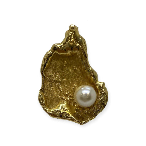 Pendentif Pendentif huître or jaune et perle 58 Facettes 330086124