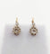 Boucles d'oreilles Dormeuses antiques en or rose 18k et diamants taille rose 58 Facettes A06338