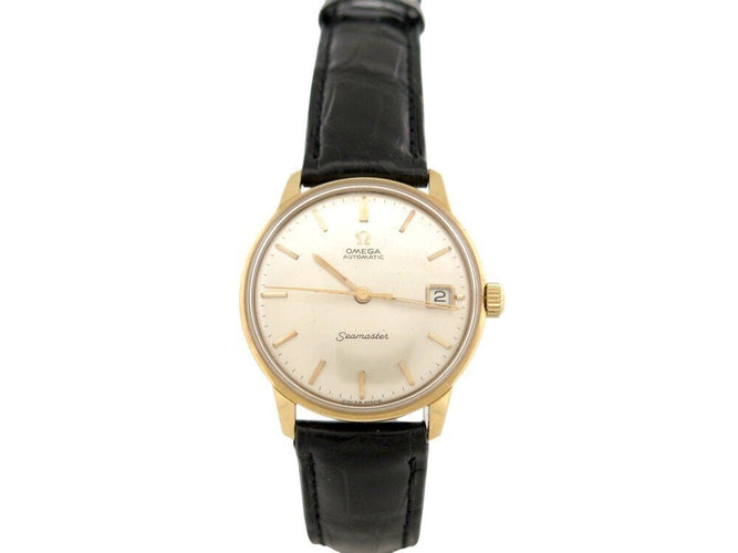 Montre vintage montre OMEGA seamaster automatique 34 mm en or jaune 18k 58 Facettes 267485
