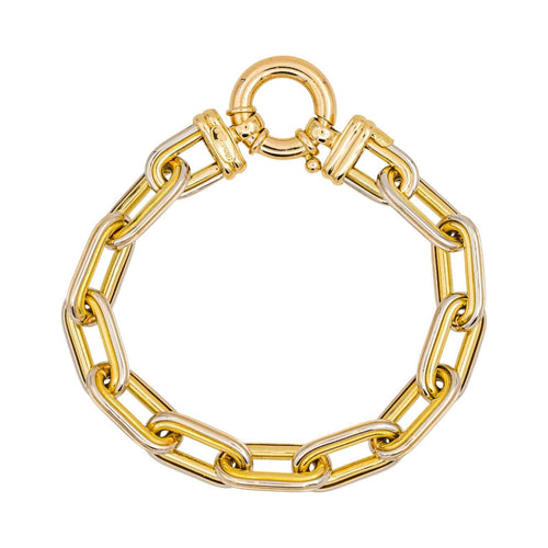 Bracelet Bracelet Maille Forçat jumelée Or jaune 58 Facettes 4651187CN