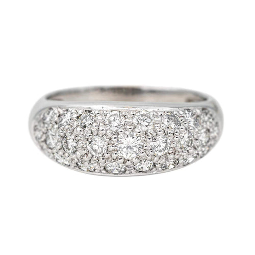 Bague 52.5 Bague  Jonc  Or blanc Diamant 58 Facettes 4553818CN