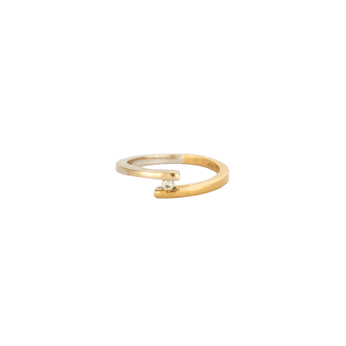 Bague 54 Bague Solitaire 2 ors diamant Entre Nous 58 Facettes LP370/12