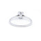 Bague 59 Solitaire or blanc et diamant 58 Facettes 180249R
