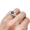 Bague 49 Bague jonc pavage diamant, rubis 1,78 carats. 58 Facettes 30945