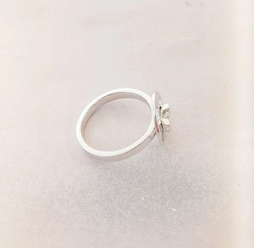 Bague 54.5 Solitaire Lilistone Diamant & Or Blanc 58 Facettes AA 1435