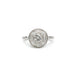 Bague 53 Bague - or blanc platine et diamants 58 Facettes 240268R