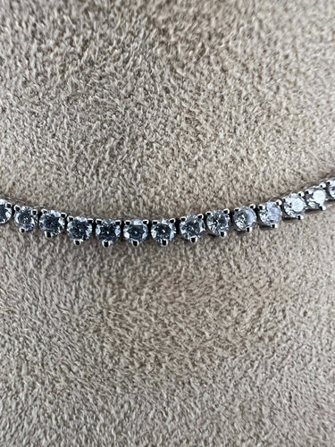 Collier Collier Tennis en or blanc et diamants 58 Facettes N-3071