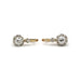 Boucles d'oreilles Boucles d'oreilles or jaune platine diamants 58 Facettes 240293R