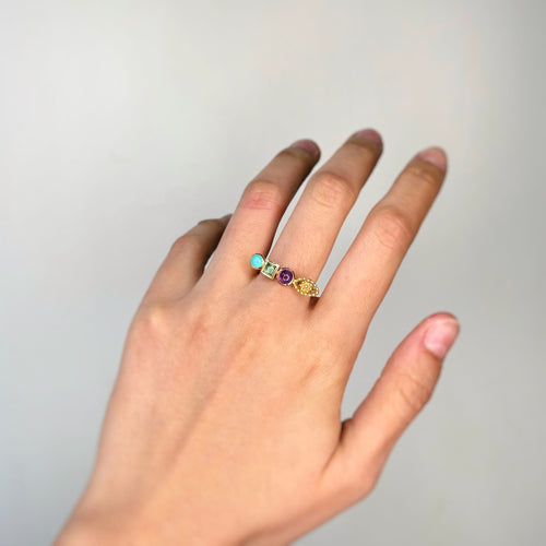 Bague 56 Bague Bohème - Garnazelle 58 Facettes 250444R