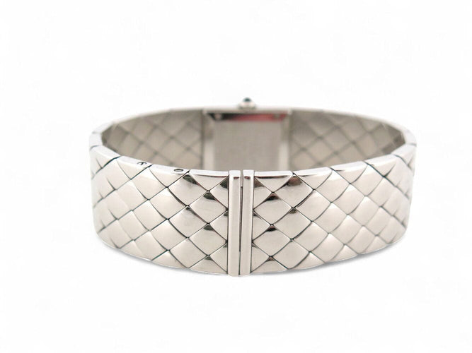 Montre vintage montre CHANEL matelasse h0009 19mm en acier quartz lady 58 Facettes 271264