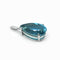 Pendentif Pendentif Topaze bleue et or blanc 58 Facettes