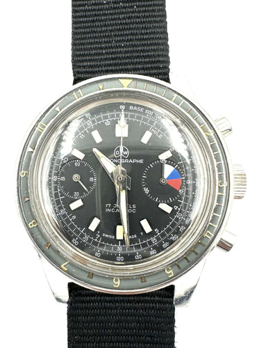 Montre OLLECH & WAJS. Rare montre vintage regate 58 Facettes