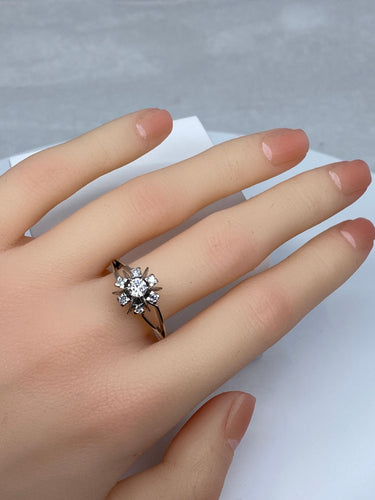 Bague Margueritte en Or blanc & Diamants