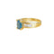 Bague 54 Bague en or jaune, saphir et diamants 58 Facettes