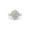 Bague 54 Bague or blanc, diamants 58 Facettes 240024SP
