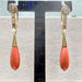 Boucles d'oreilles Boucles d'oreilles Art Déco corail perles diamants 58 Facettes Q149B