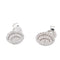 Boucles d'oreilles Boucles d'oreilles entourage or blanc avec diamants 58 Facettes 2027
