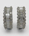 Boucles d'oreilles Boucles d'oreilles or blanc diamants 2 cts 58 Facettes 00033601