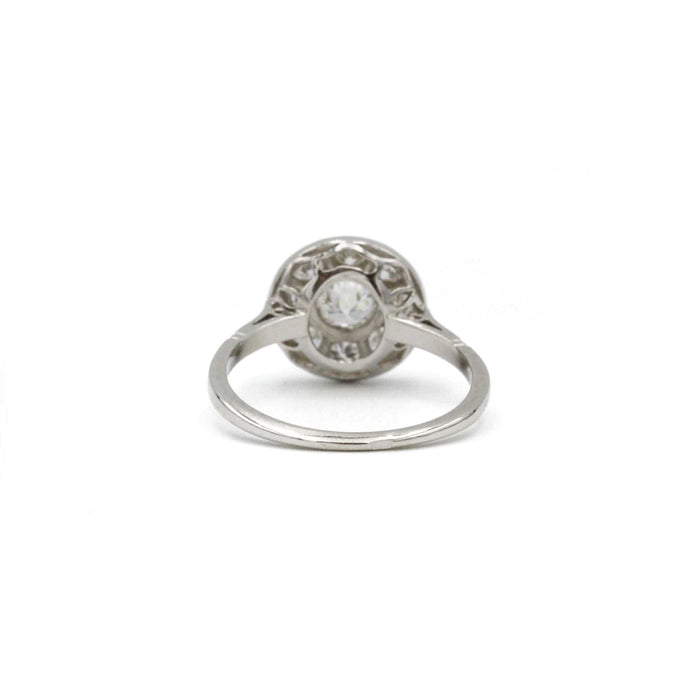 Bague 53 Bague - or blanc platine et diamants 58 Facettes 240268R