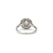 Bague 53 Bague - or blanc platine et diamants 58 Facettes 240268R