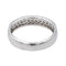 Bague 53 Bague  Demi-alliance Or blanc Diamant 58 Facettes 4144058RV