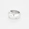 Bague 53 CHANEL-Bague jonc bombé gravé vintage en argent 58 Facettes LMB-264