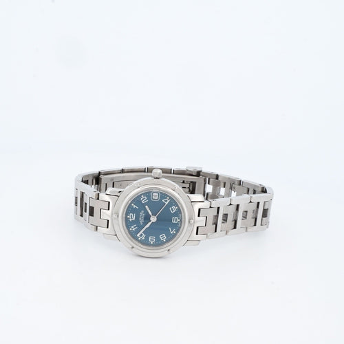 Bracelet Hermès Cape Cod - Cadran bleu arabe - SM 58 Facettes