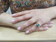Bague or jaune topaze bleue