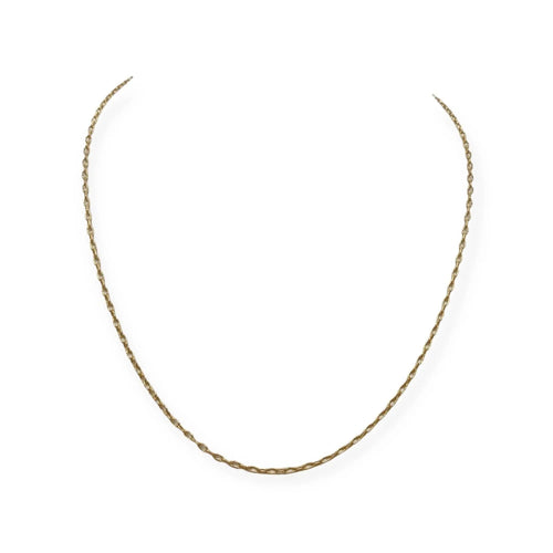 Collier Chaîne maille forçat 54 cm en or jaune 750 58 Facettes 330088347