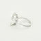 Bague 53 Bague en or blanc et Aigue-Marine 58 Facettes BIA1034