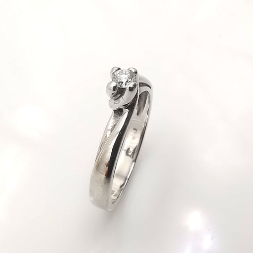 Bague 56 solitaire en or et diamant 58 Facettes
