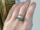 Bague 53.5 Bague en platine, diamants et perle fine Art Déco 58 Facettes