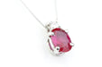 Ruby Diamond Necklace Necklace 58 Facettes