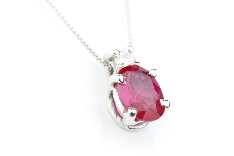 Collier Collier Rubis Diamant 58 Facettes