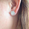 Boucles d'oreilles Boucles d'oreilles signées Tabbah en nacre et Diamants Or blanc 18 K 58 Facettes AA 1718