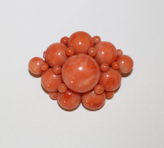 Broche corail Napoléon III