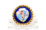 Broche Broche Napoléon III en or jaune 18 carats sertie d'émail 58 Facettes B751