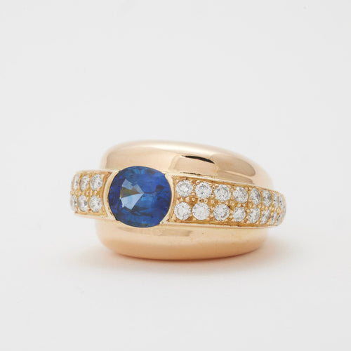 Bague 49 Bague saphir et diamants 58 Facettes