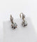 Boucles d'oreilles Dormeuses anciennes en or blanc 18k et platine serties de diamants 58 Facettes A06530