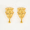 Boucles d'oreilles BOUCLES D'OREILLES OR JAUNE MOTIF EGYPTIEN 58 Facettes M8868