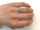 Bague 54 Bague en or blanc avec diamants 58 Facettes 2334