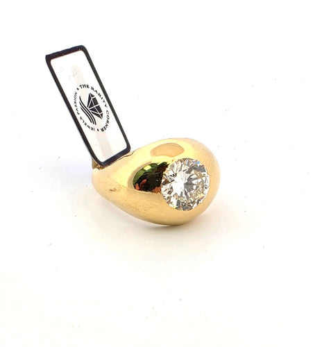 Bague Bague solitaire or jaune et diamant 2,50 ct 58 Facettes