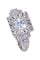 Bague 56 Bague platine art-déco diamants 58 Facettes 089681