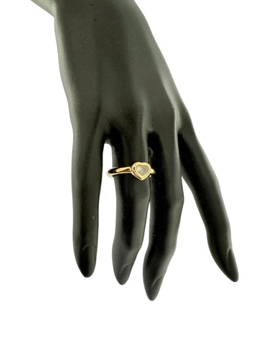 Bague 55.1 Chopard - Bague Happy Diamond Heart en or jaune 58 Facettes