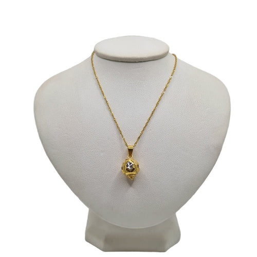 Collier Chaine avec son pendentif or jaune 58 Facettes
