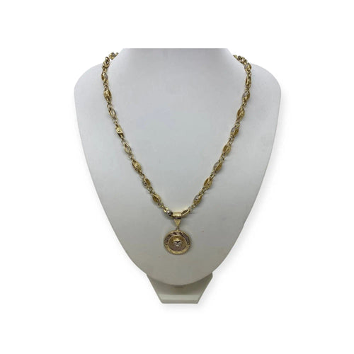 Collier Collier médusa or jaune et or blanc 58 Facettes 330071295