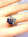 Bague 53 Bague Bouquet or blanc saphirs et diamants 58 Facettes AB455 bis