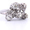 Bague 53 Bague en or blanc avec diamants des années 1940 58 Facettes